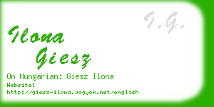 ilona giesz business card